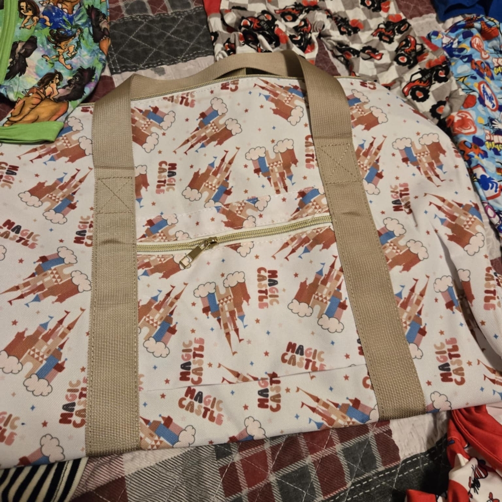 Magic Castle Print Tote Bag